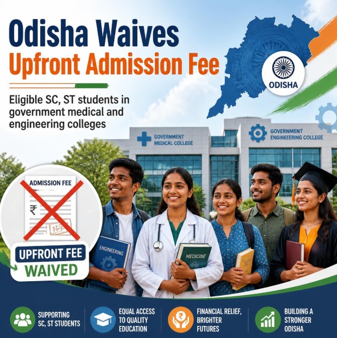 Odisha waives upfront admission fee requirement for eligible SC, ST students in government medical and engineering colleges
